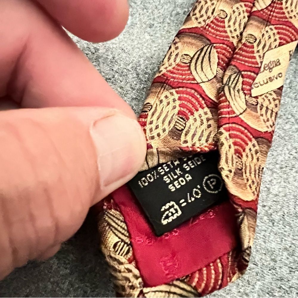 Ermenegildo Zegna Silk Designer Tie - Picture 5 of 7